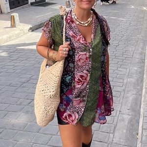 Free People Toni Printed Mini Dress